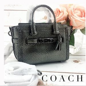 Coach Swagger 15 Gunmetal Crossbody Purse
